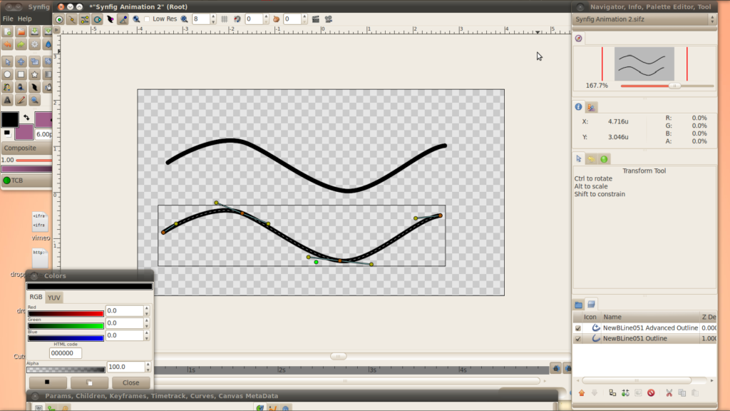 Screenshot003 Make two different types of outline with one line