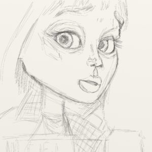 LIZ002 Pencil Sketch
