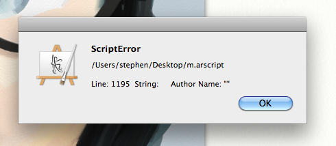 error002 First Author Name Error