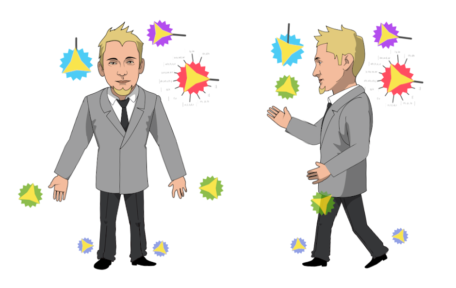 Konstantin's new template concept for cut-out characters