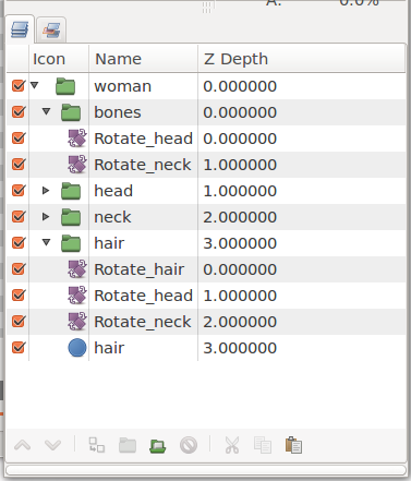 The Z Depth tells you the order of the objects' appearance.