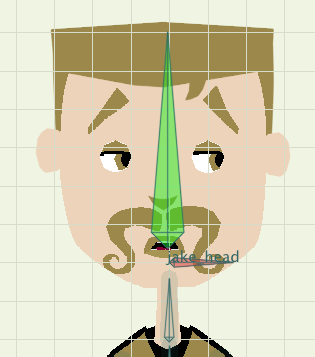 Head turn is connected to main head bone on the character's skeleton.
