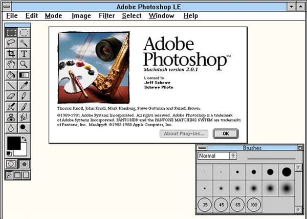 Photoshop circa 1992. Image courtesy of ISPSD.com