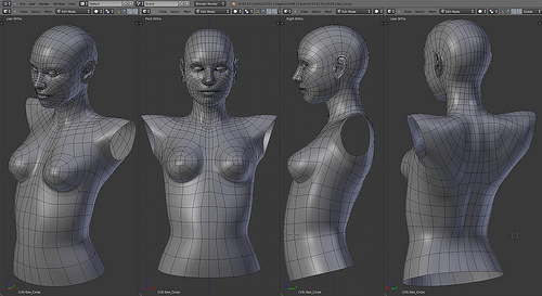 Learning how to model from the Blenderella tutorial on the Blender Cloud. Courtesy of blender.org