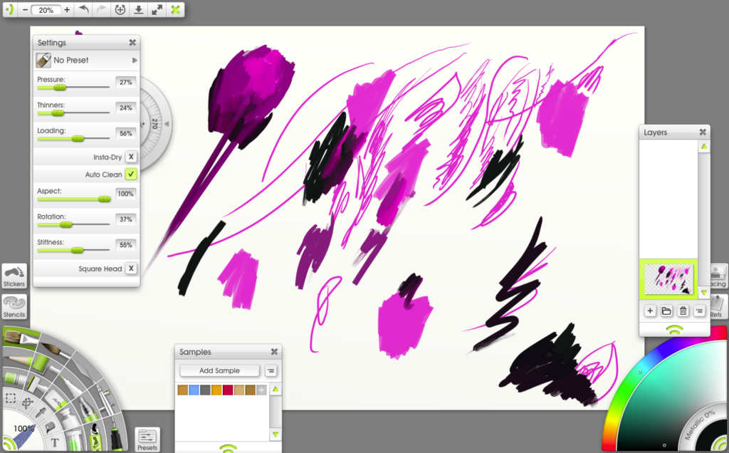 I tried ArtRage with the Ugee stylus. It worked in fits and starts. When it did work, I was in love!