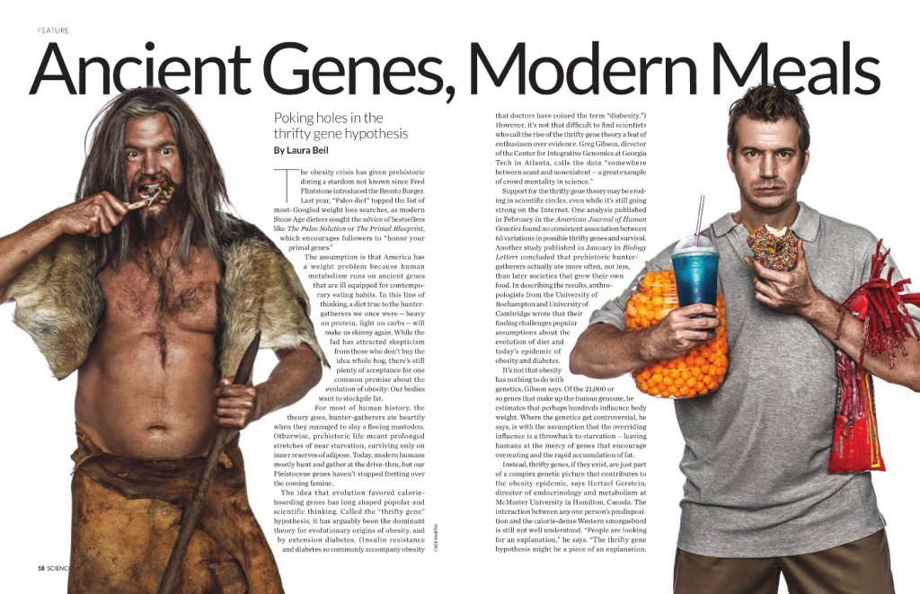 Paleo and modern man together. Click to enlarge image.