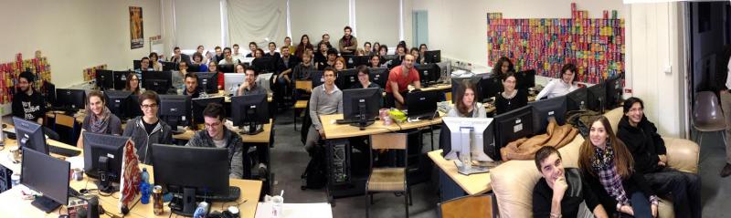 Students at Paris 8 (courtesty of the Krita Foundation)