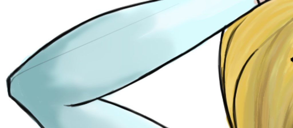 Note the stray line introduced as an error while drawing. Click to enlarge image.